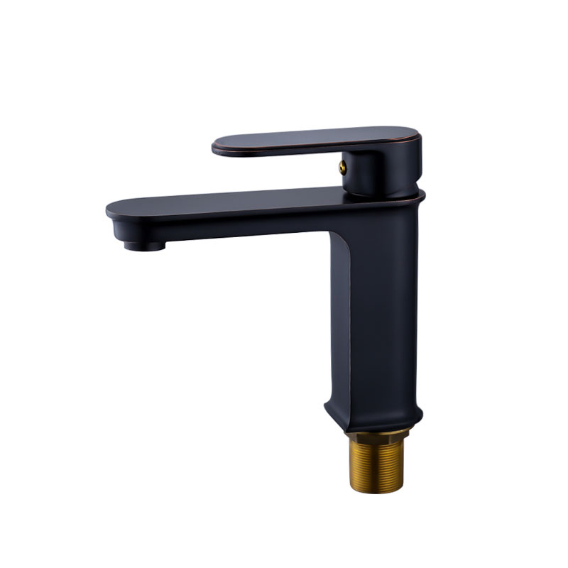 Black Ancient Single Hole Basin Faucet