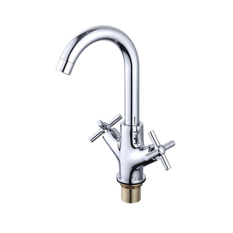 Tree Branch Two-Hand Wheel Basin Faucet