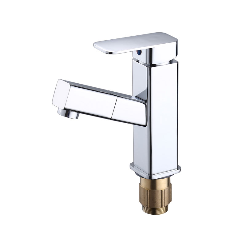 Pull-out Square Basin Faucet Short