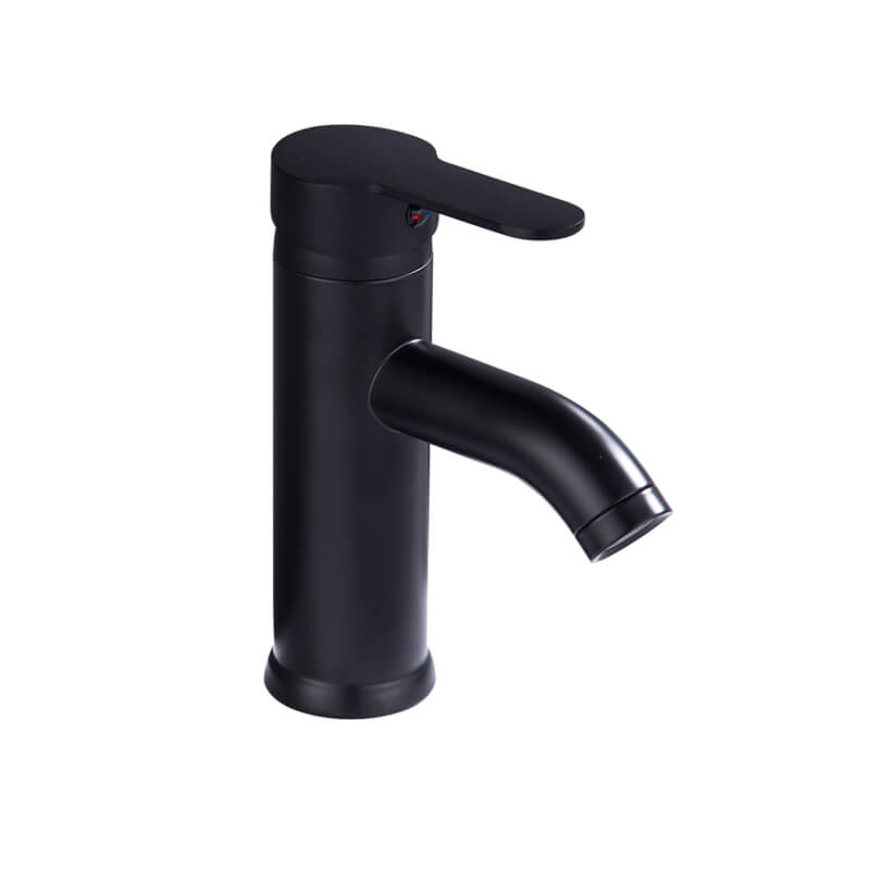 Black Single Hole Basin Faucet