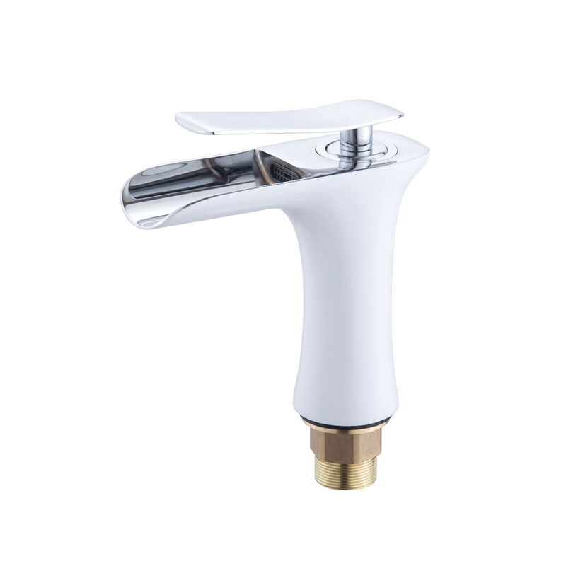 Semi-white Wine Glass Single Hole Basin Faucet