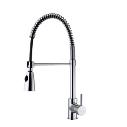 Brass Pull Out Kitchen Faucet