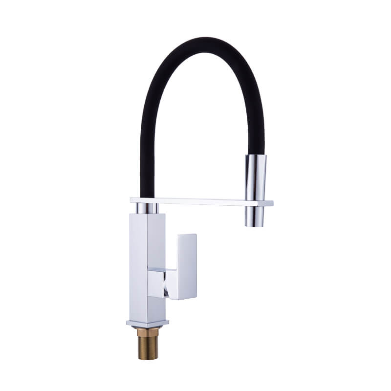 Black Universal Tube Kitchen Faucet