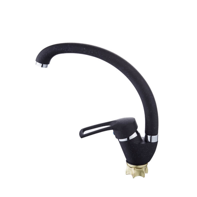 Black Spray Paint C Tube Ingot Kitchen Faucet